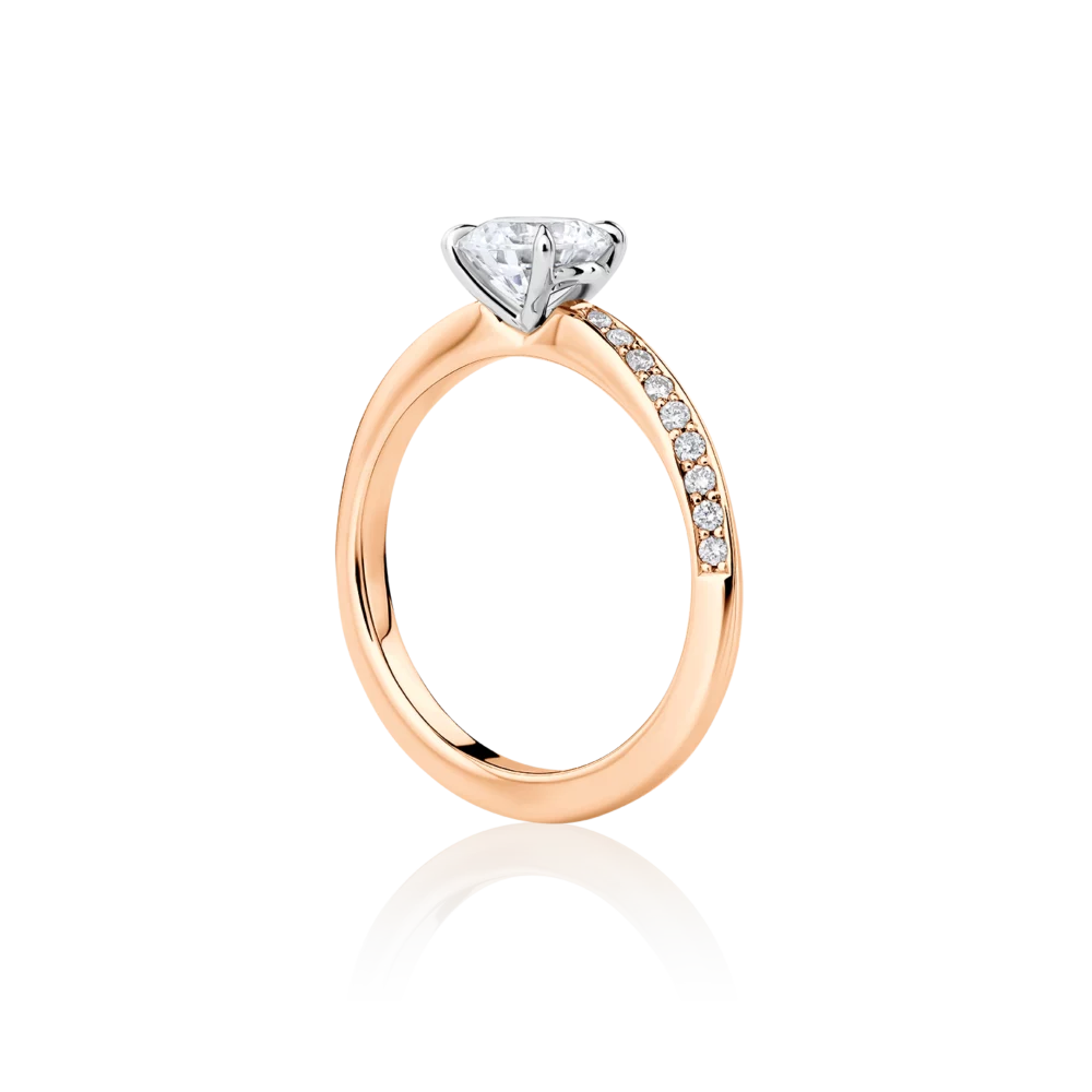 Hibiscus-side-rose-gold-two-tone-round-diamond-engagement-ring