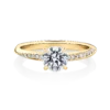 Hibiscus-yellow-gold-round-diamond-engagement-ring