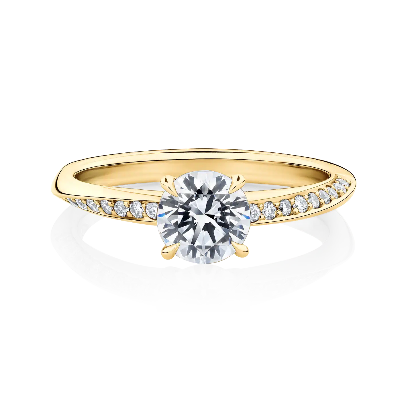 Hibiscus-Yellow-Gold-Round-Diamond-Engagement-Ring