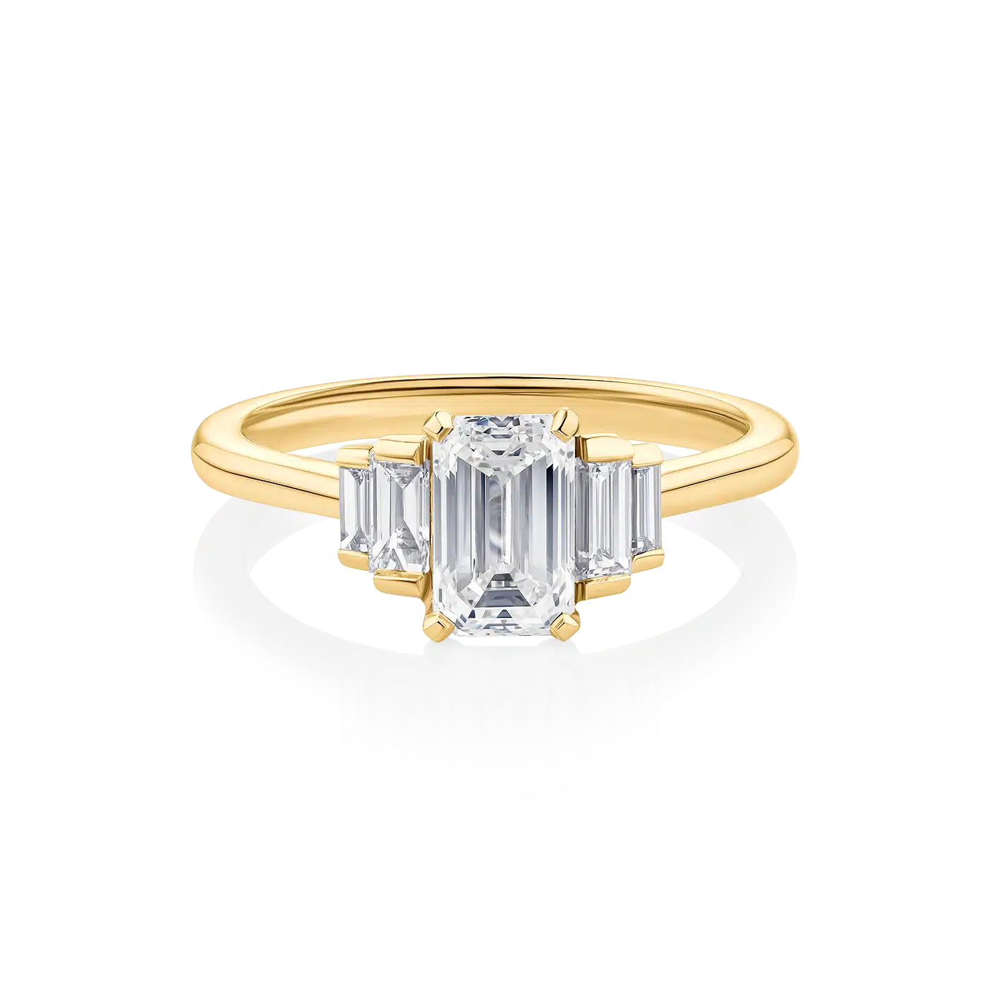 Kurrajong-Yellow-Gold-Trilogy-Emerald-Diamond-Engagement-Ring