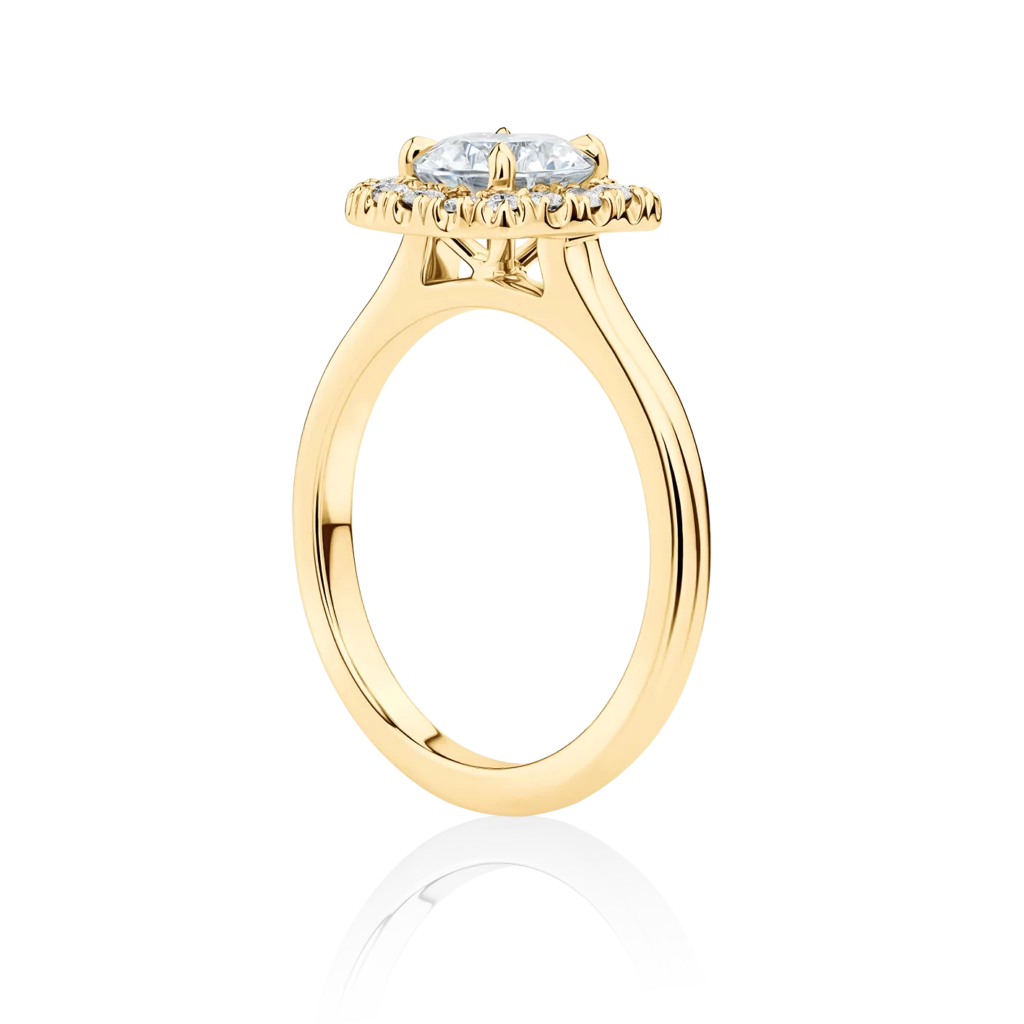 Laurina-Side-Yellow-Gold-Halo-Round-Diamond-Engagement-Ring