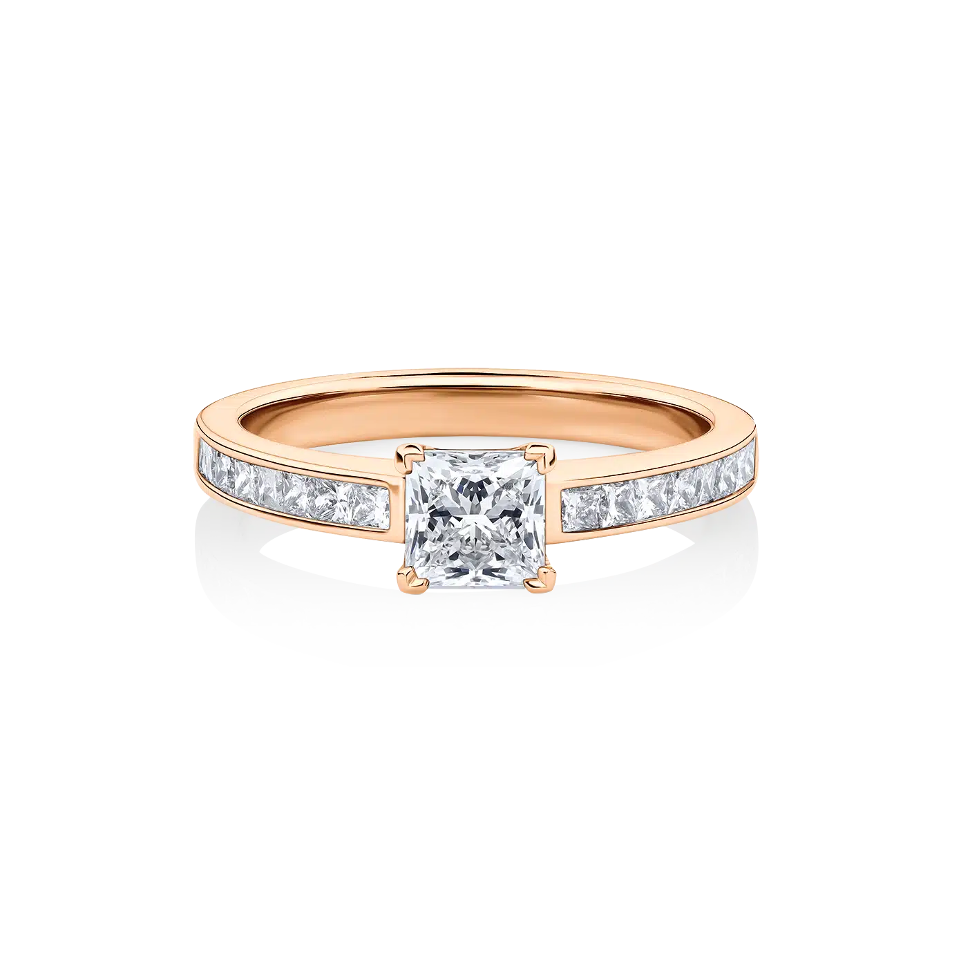 Pandorea-Rose-Gold-Princess-Diamond-Engagement-Ring