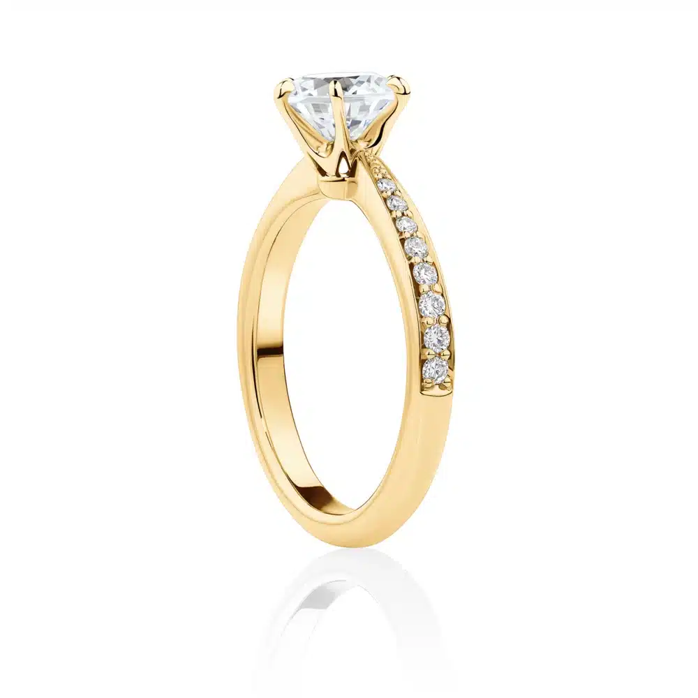 Rosella-side-yellow-gold-round-diamond-engagement-ring