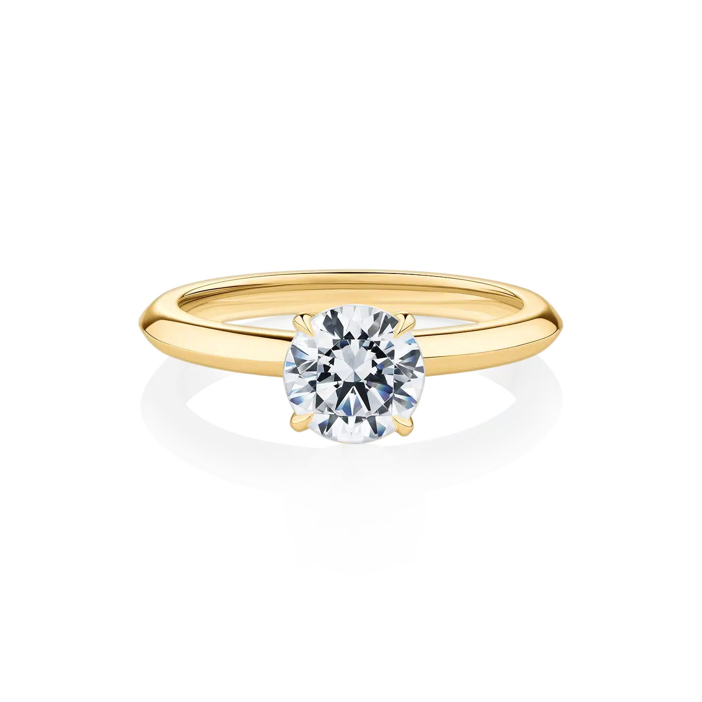 Sundew-Yellow-Gold-Round-Diamond-Engagement-Ring
