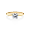 Sundew-yellow-gold-two-tone-round-diamond-engagement-ring