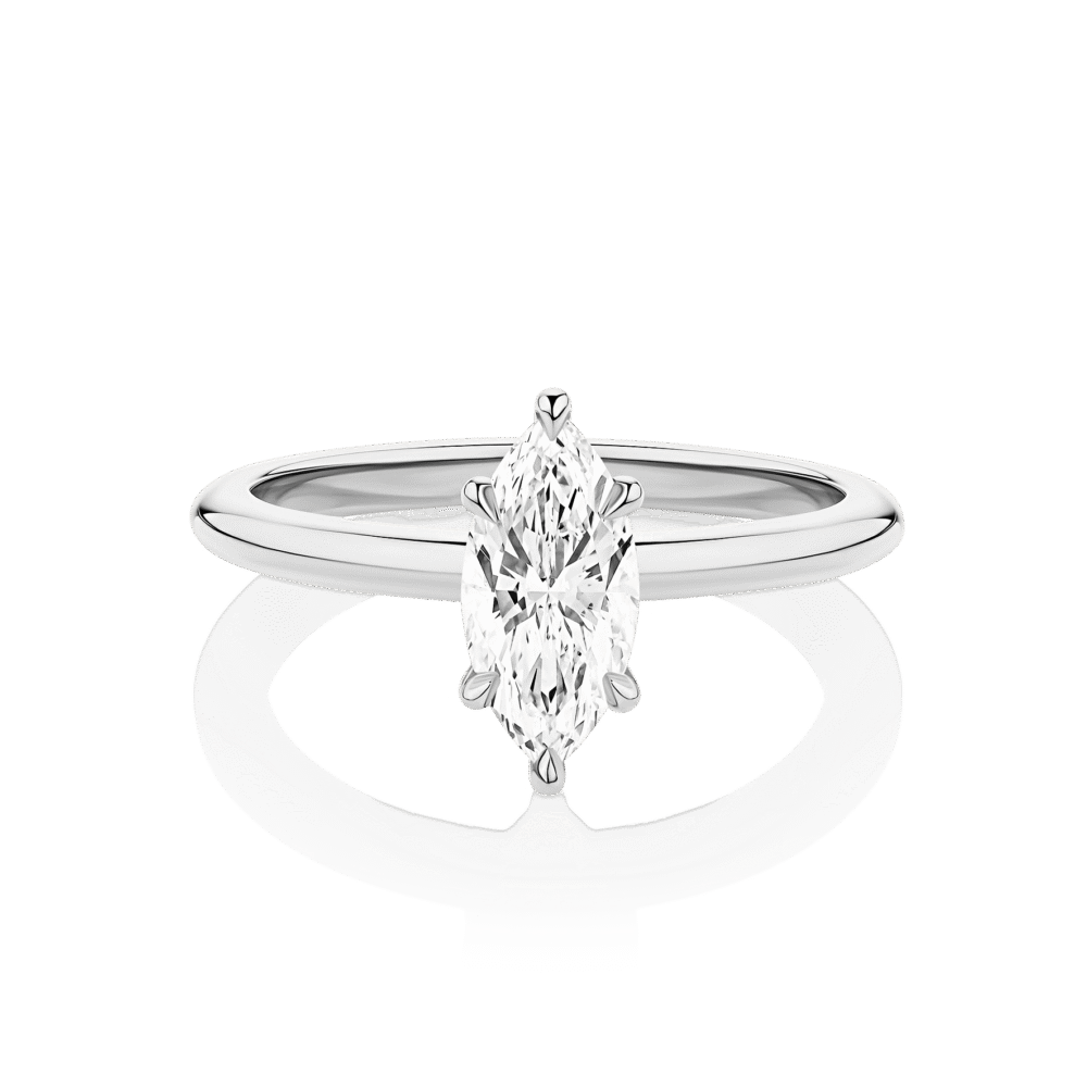 Waratah Marquise White Gold