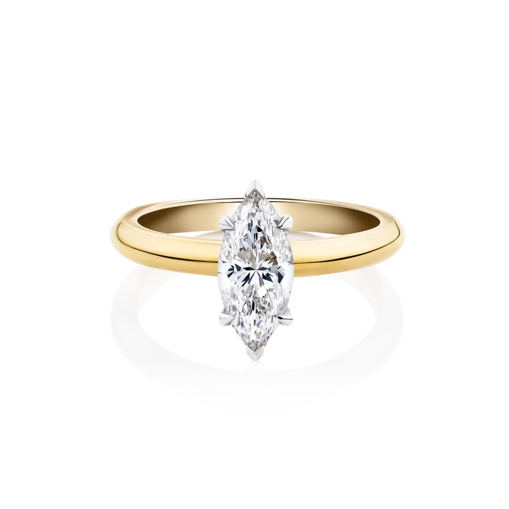 Waratah-Marquise-Yellow-Gold-Two-Tone-Marquise-Diamond-Engagement-Ring