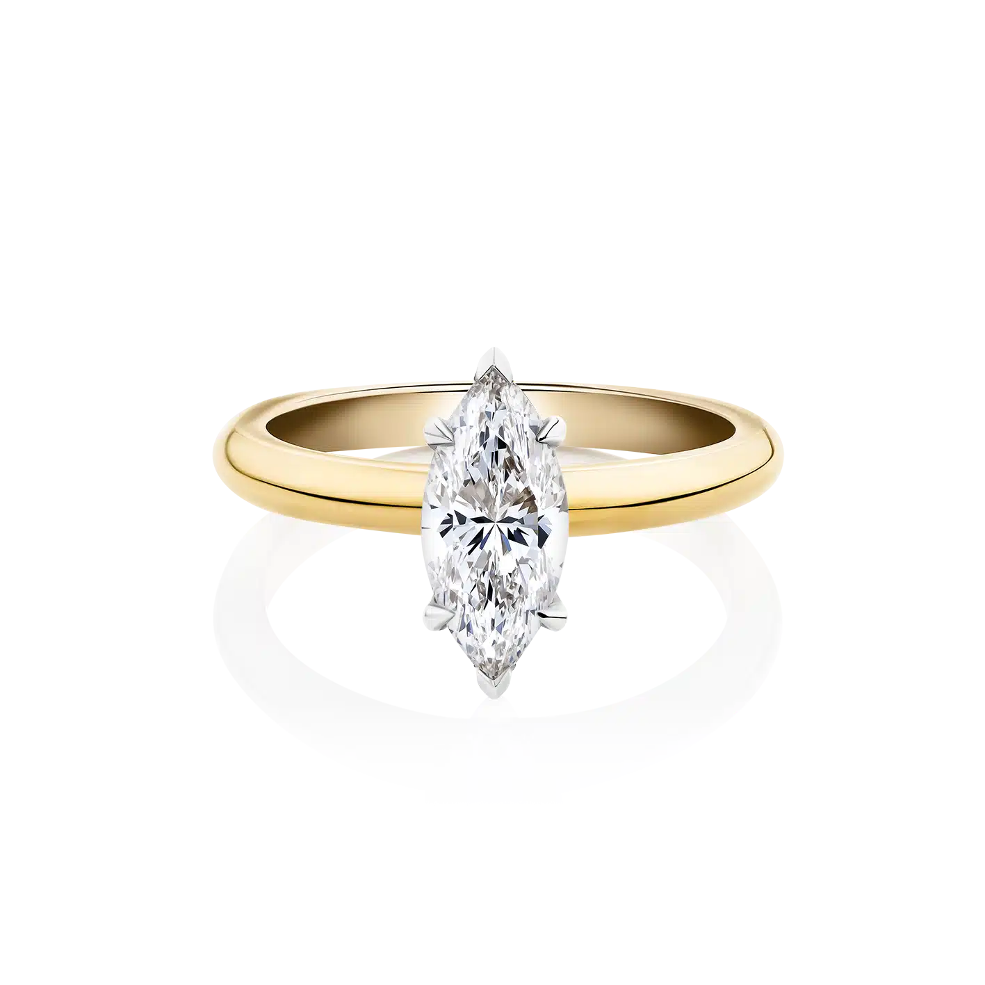 Waratah-Marquise-Yellow-Gold-Two-Tone-Marquise-Diamond-Engagement-Ring