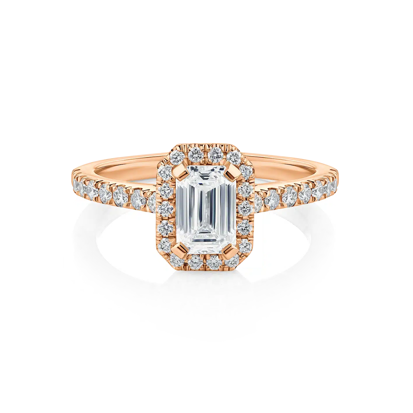 Wattle-Emerald-Rose-Gold-Halo-Emerald-Diamond-Engagement-Ring