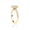 Wattle-emerald-yellow-gold-halo-side-emerald-diamond-engagement-ring