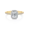 Wattle-emerald-yellow-gold-two-tone-halo-emerald-diamond-engagement-ring
