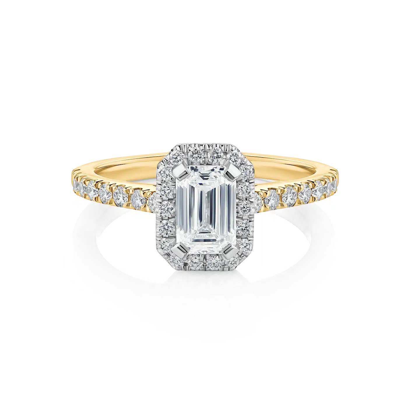 Wattle-Emerald-Yellow-Gold-Two-Tone-Halo-Emerald-Diamond-Engagement-Ring
