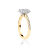 Wattle-emerald-yellow-gold-two-tone-halo-side-emerald-diamond-engagement-ring
