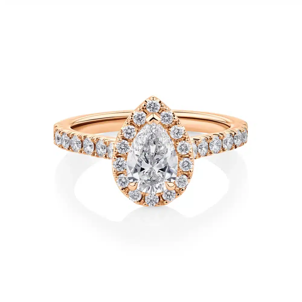 Wattle-pear-rose-gold-halo-pear-diamond-engagement-ring