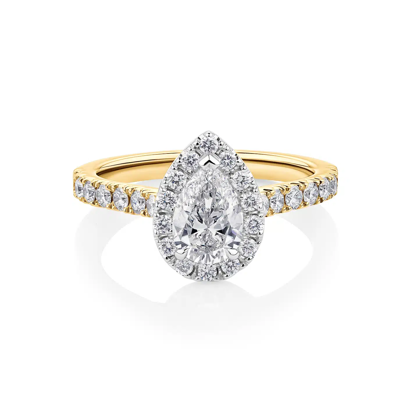 Wattle-Pear-Yellow-Gold-Two-Tone-Halo-Pear-Diamond-Engagement-Ring