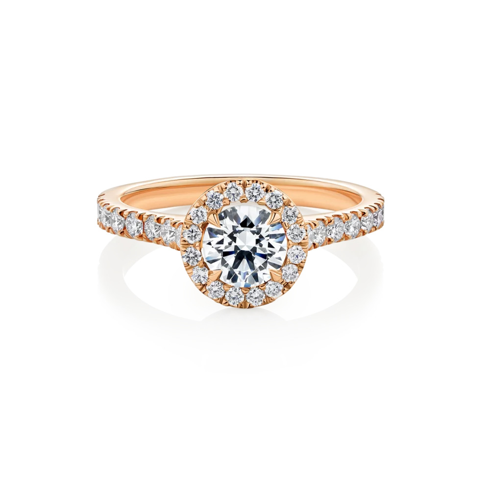 Wattle-round-rose-gold-halo-round-diamond-engagement-ring