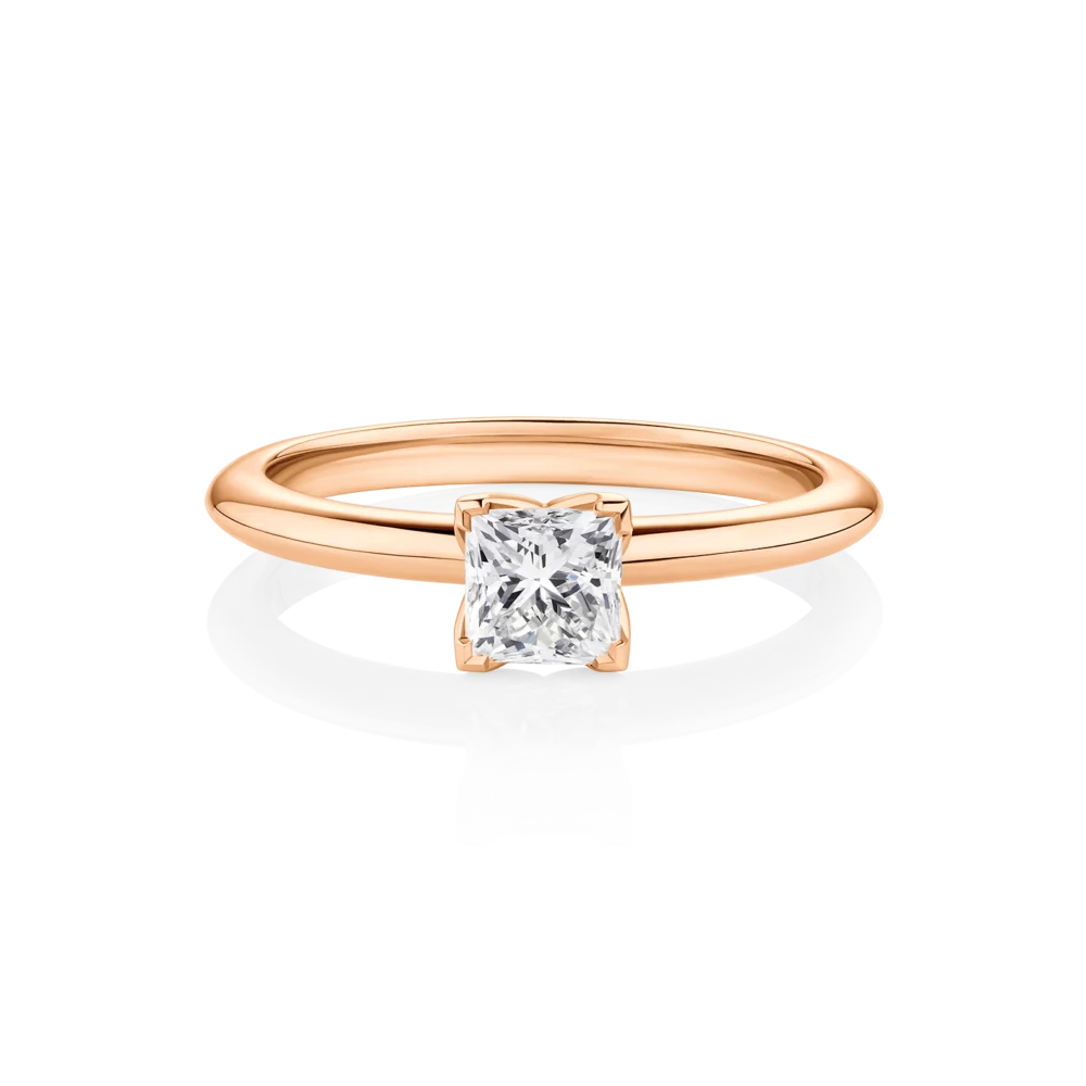 Willow-princess-rose-gold-princess-diamond-engagement-ring