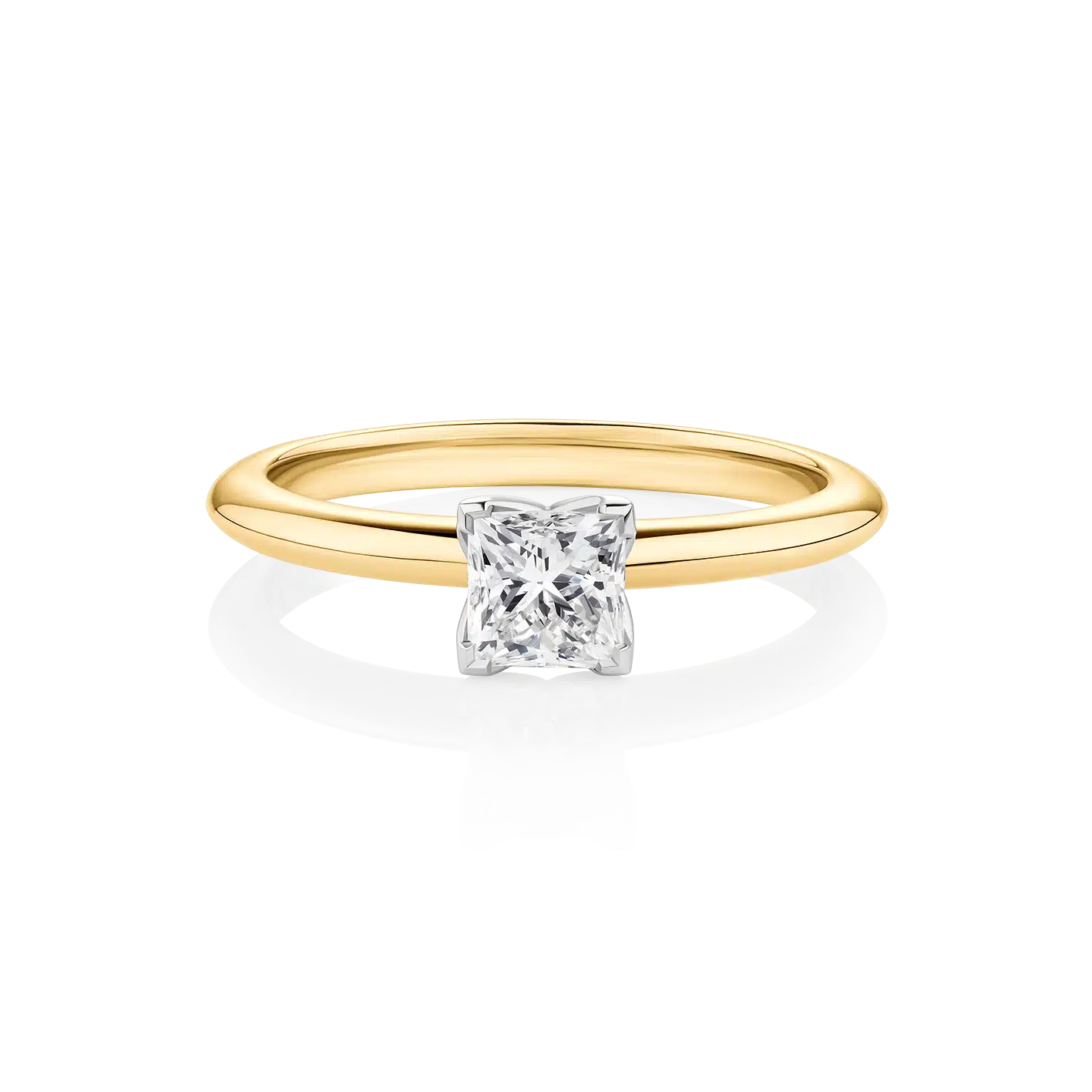 Willow-Princess-Yellow-Gold-Two-Tone-Princess-Diamond-Engagement-Ring