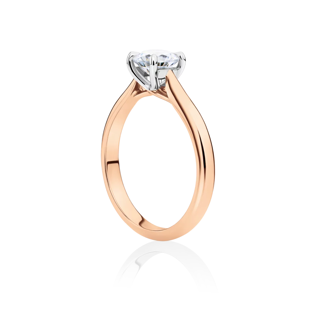 Gardenia-solitaire-engagement-ring-rose-gold-two-tone-side