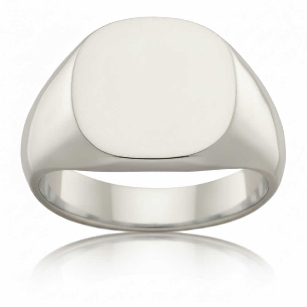 Binalong 18ct White Gold Men's Signet Ring