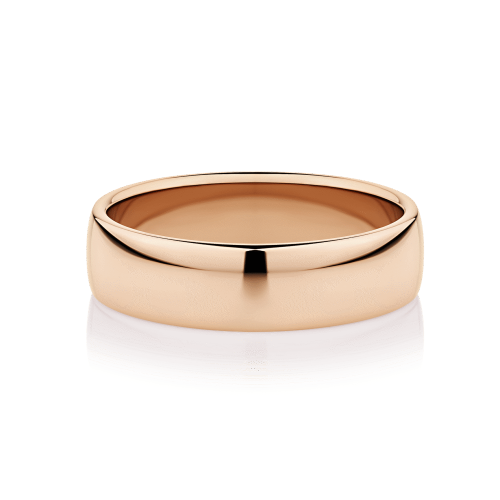 Moreton Rose Gold mens wedder