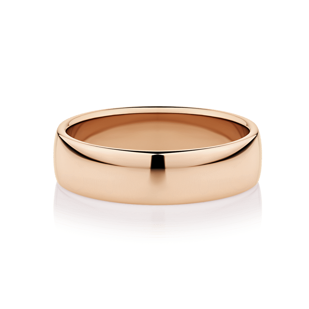 Moreton Rose Gold mens wedder