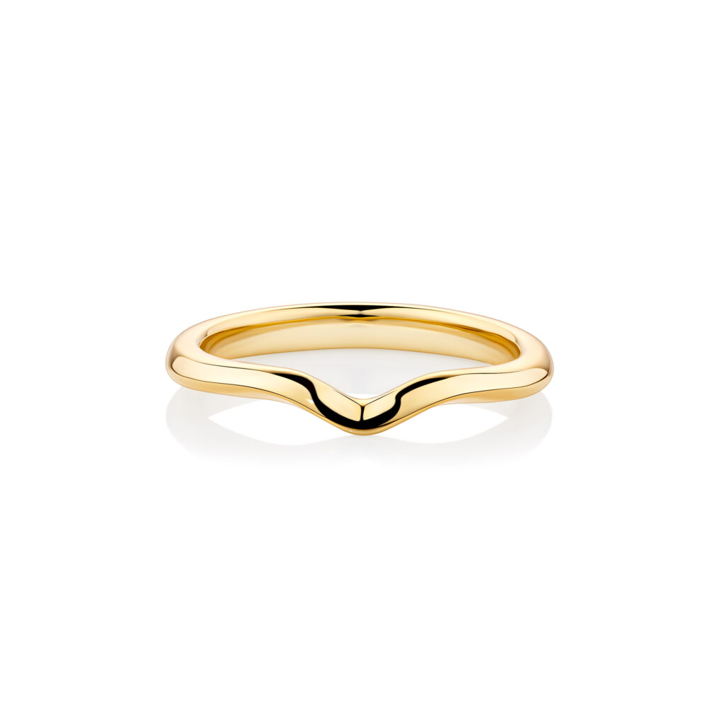Serotiny Yellow Gold Fitted Wedding Ring