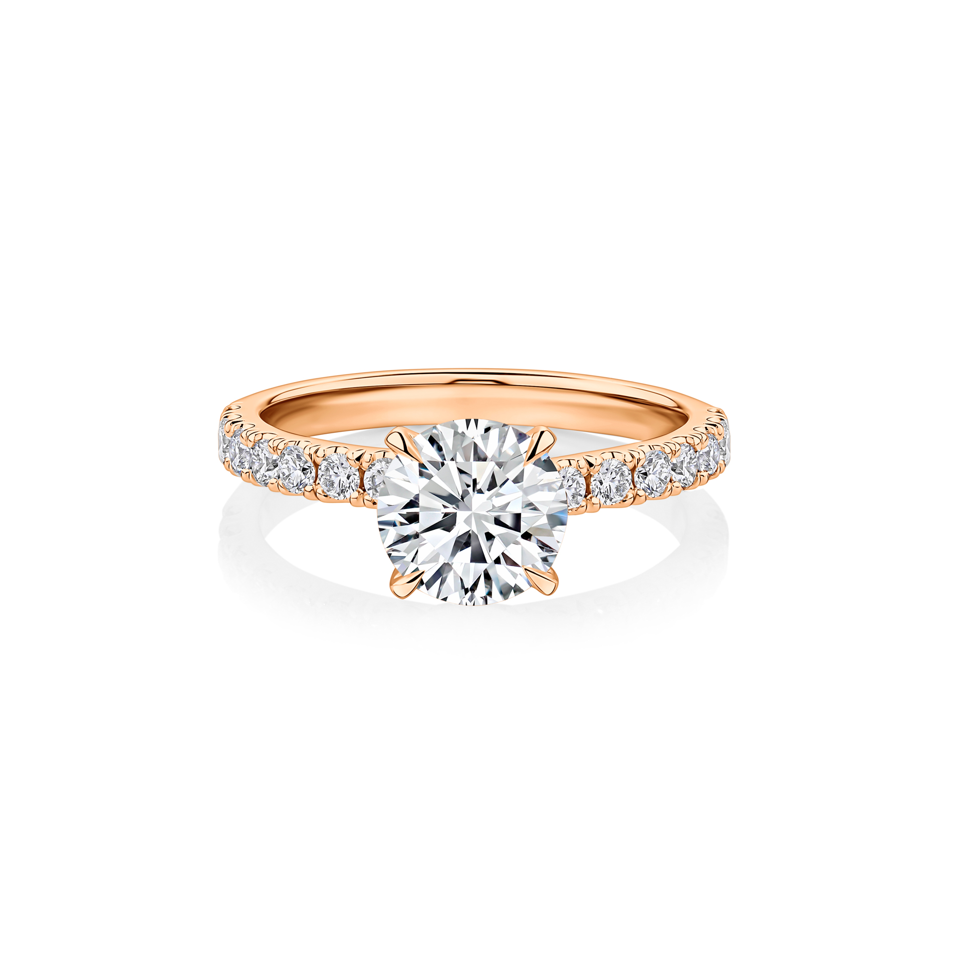 Lilly pilly midi yellow gold diamond engagement ring