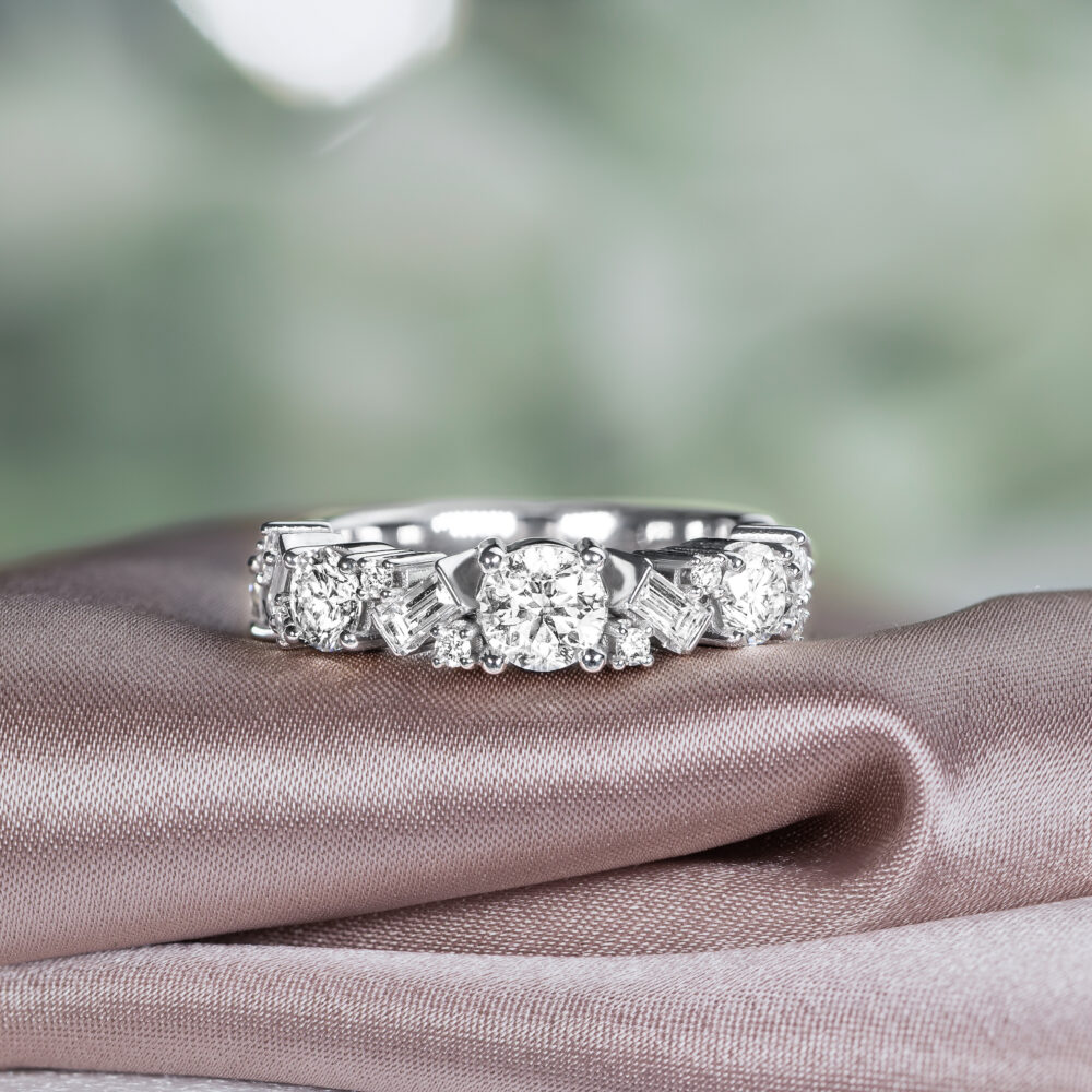 Multi shaped Diamond Eternity Ring 1 scaled