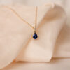 Custom pendant 0.78ct sapphire 1