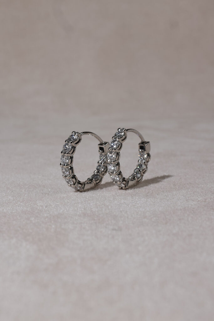 Lab Grown Diamond Hoop Earrings