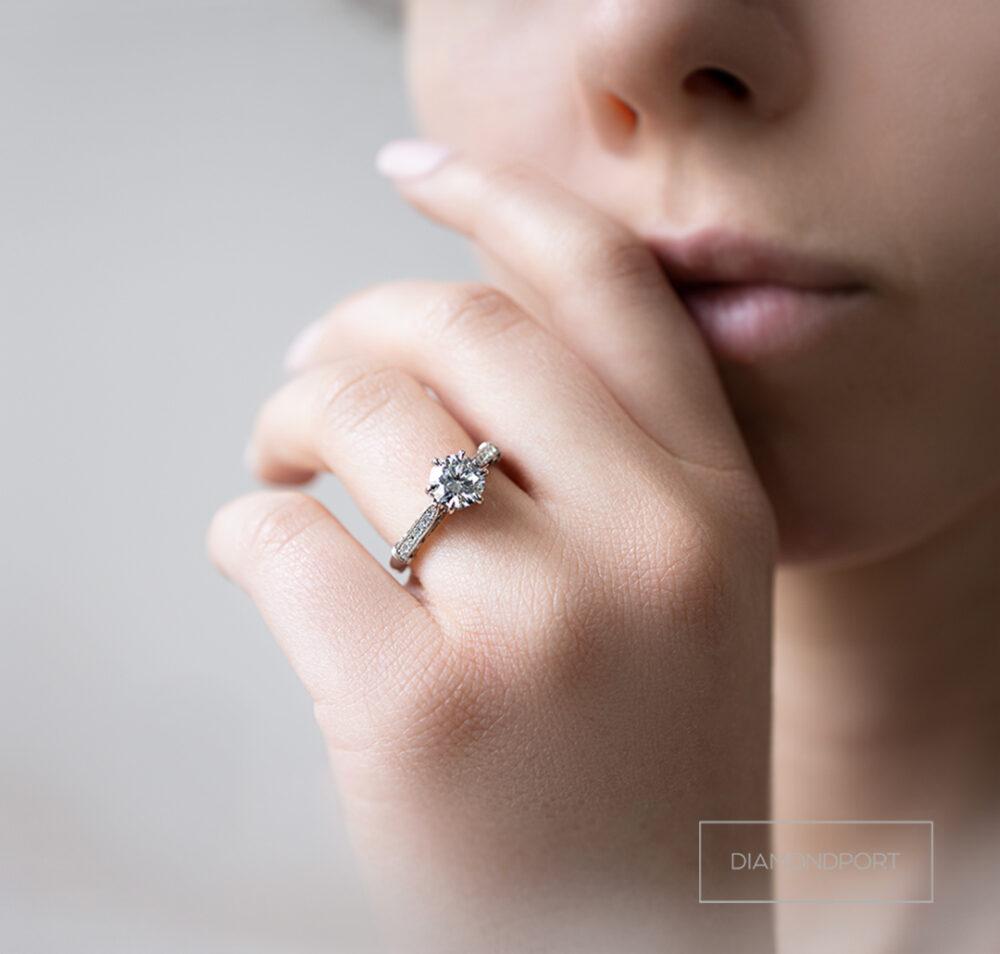 filigree diamond ring custom 3