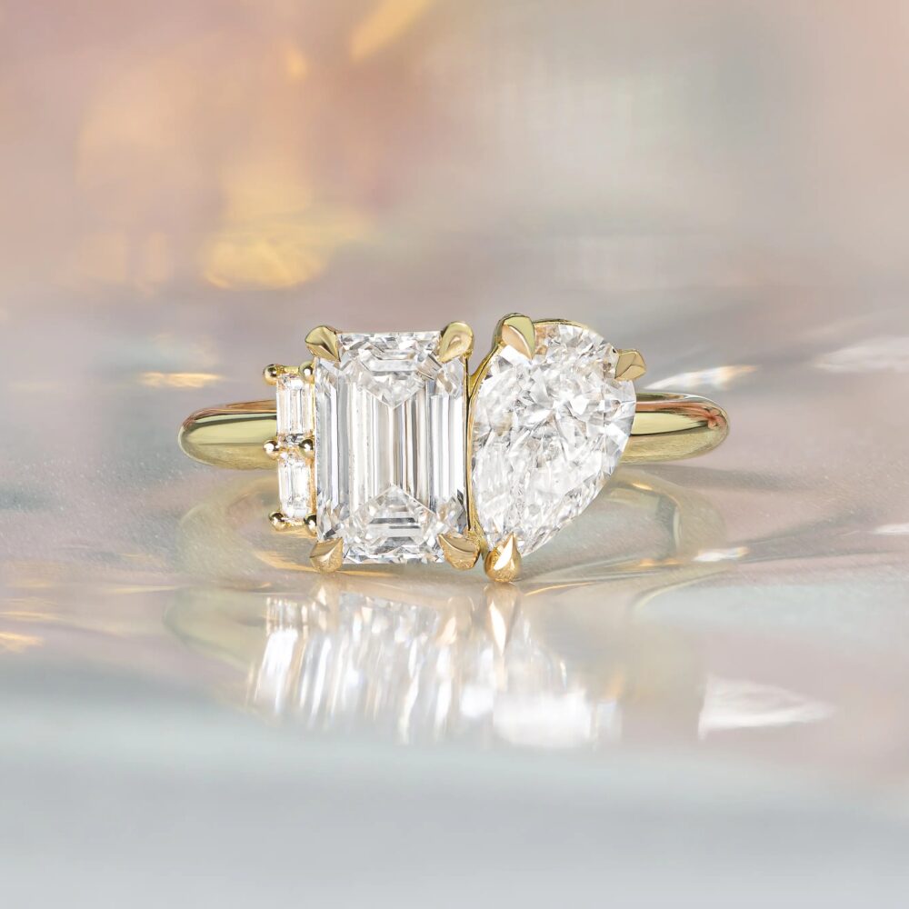 Modified Toi et Moi Ring