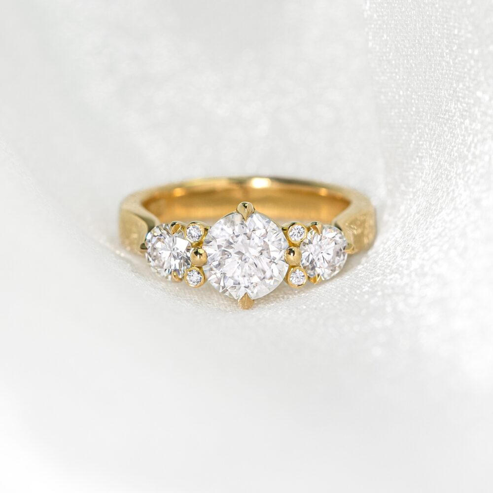 Trilogy Diamond Ring with Diamond Accents