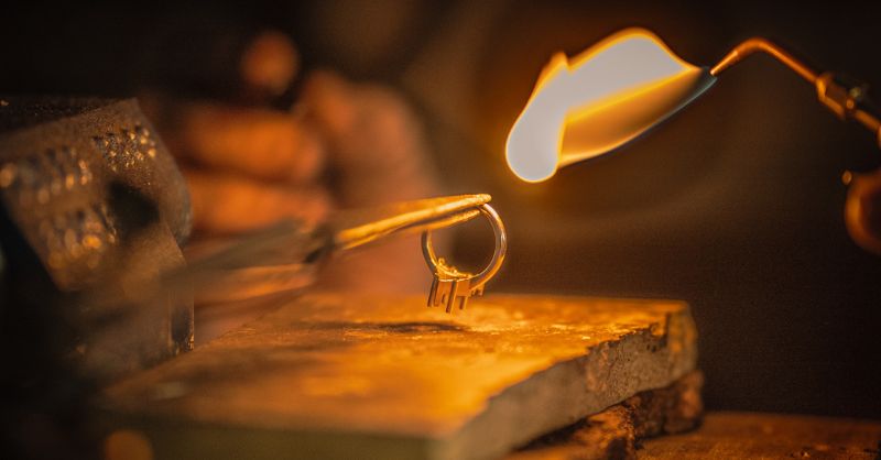 Jewellery ring soldering