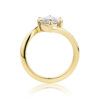 Eucalypt Bypass yellow gold marquise diamond ring side