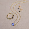 Ceylon Sapphire Solitaire Fixed Pendant 4
