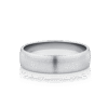 Moreton Emery Finish 18ct White Gold Men's Wedding Ring