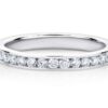 white gold wedding eternity channel set diamonds
