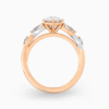 Two-Tone Twisted Band Diamond Ring