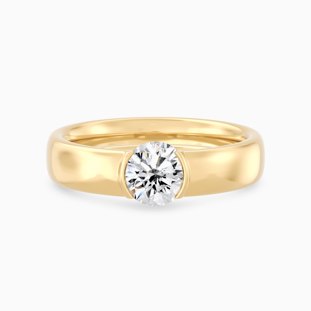 Faux Tension Set Diamond Ring