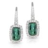 Green Tourmaline and Diamond Drops