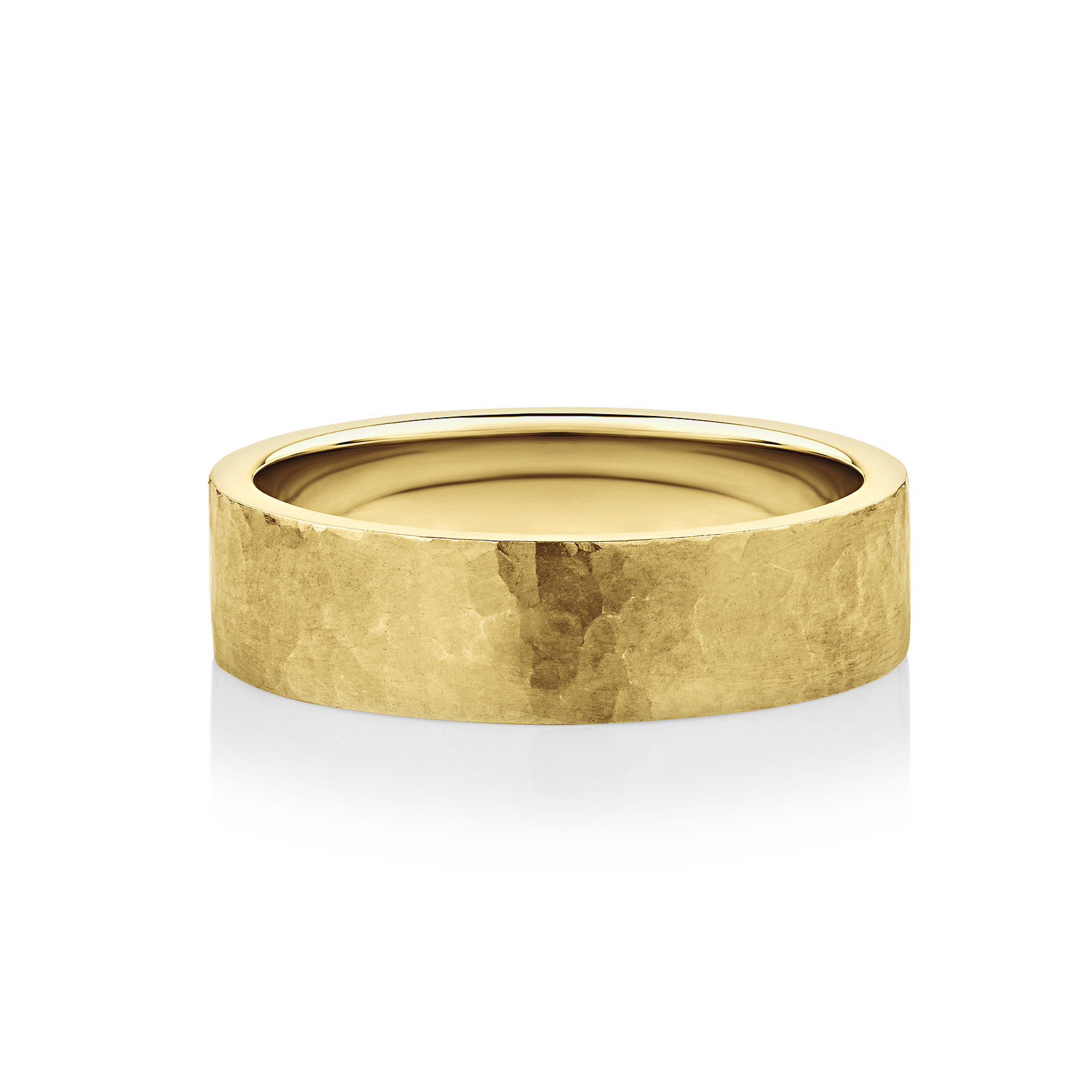 Hammered Koolama yellow gold