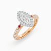 Modified Marquise Wattle with Accented Band