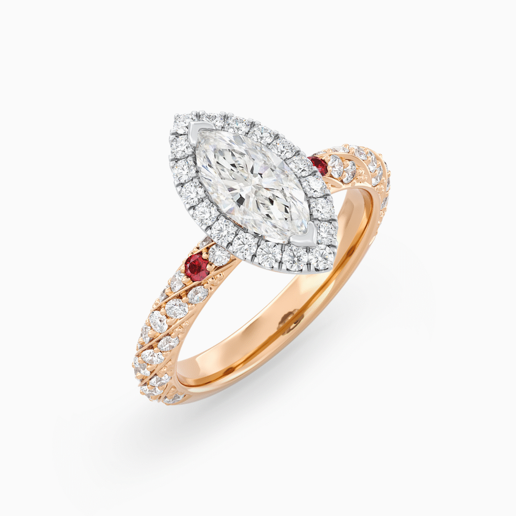 Modified Marquise Wattle with Accented Band