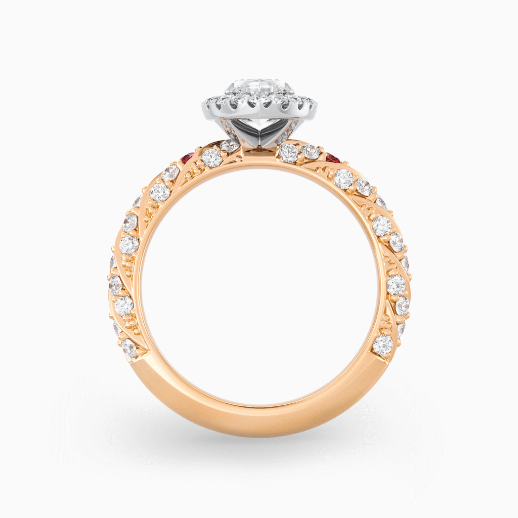 Modified Marquise Wattle with Accented Band