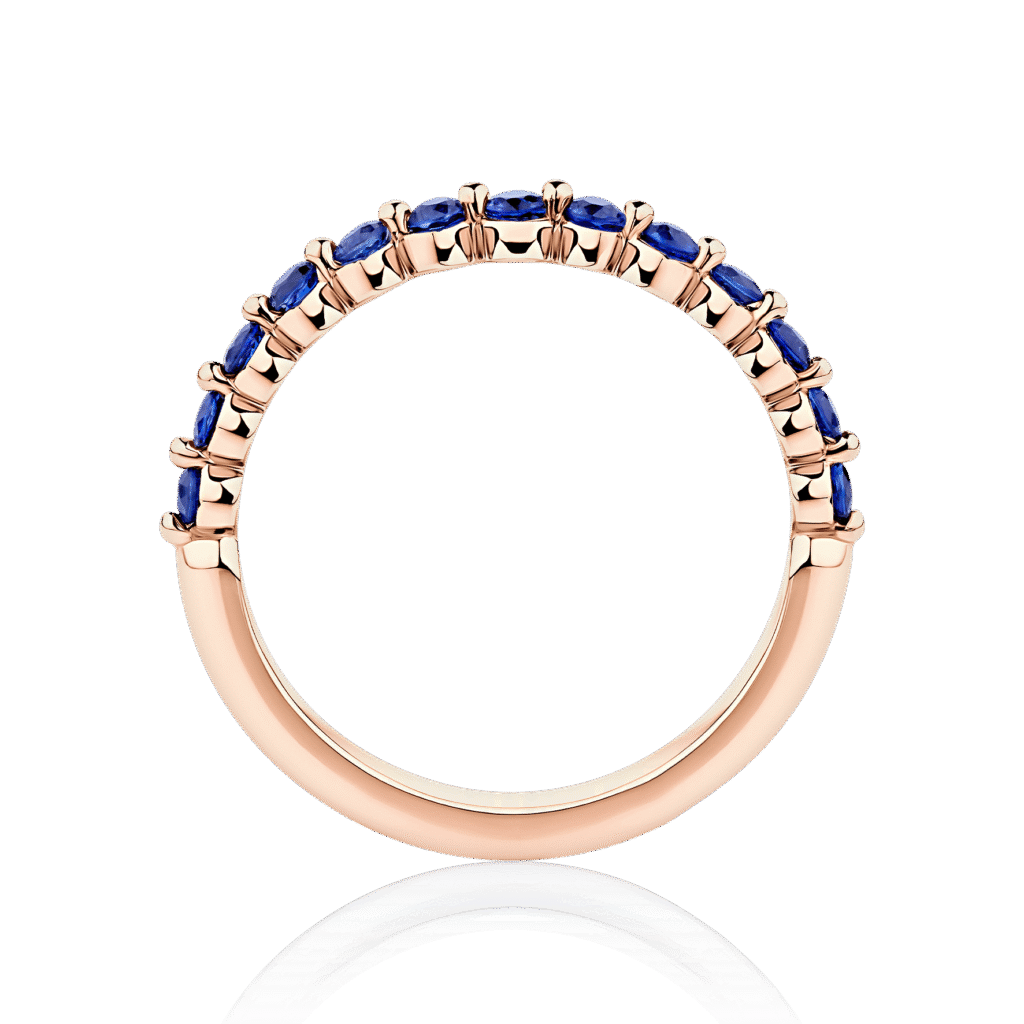 Petite Sapphire Daydream rose gold side