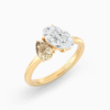 Champagne Diamond Toi et Moi Ring