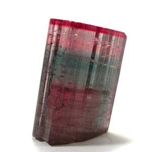 A bicolour tourmaline crystal from Brazil