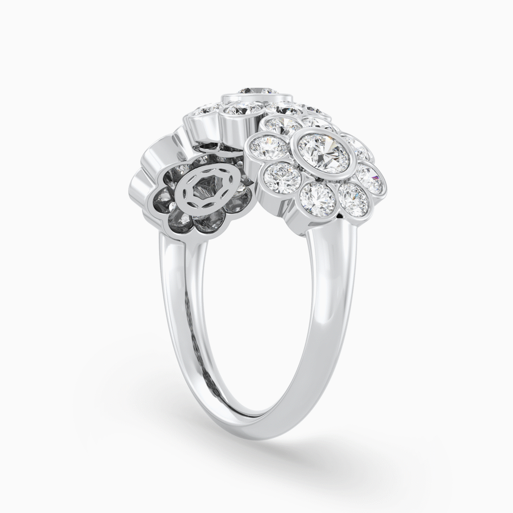 Vintage Daisy Trilogy Diamond Ring 1